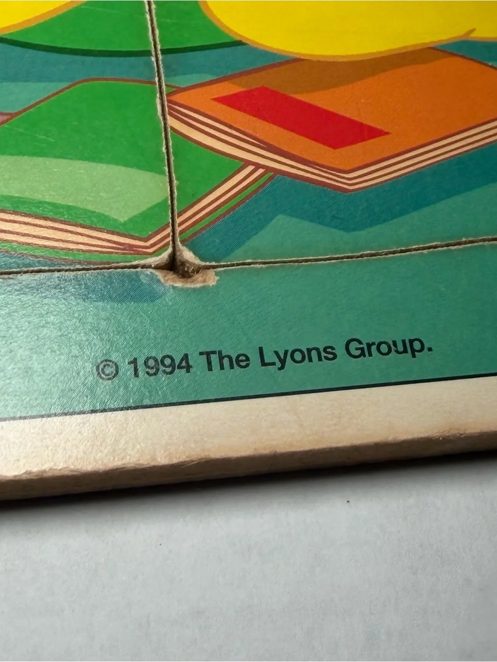 Vintage 90s Barney Lyons Group Wooden Preschool Toddler Puzzles 1993 1994